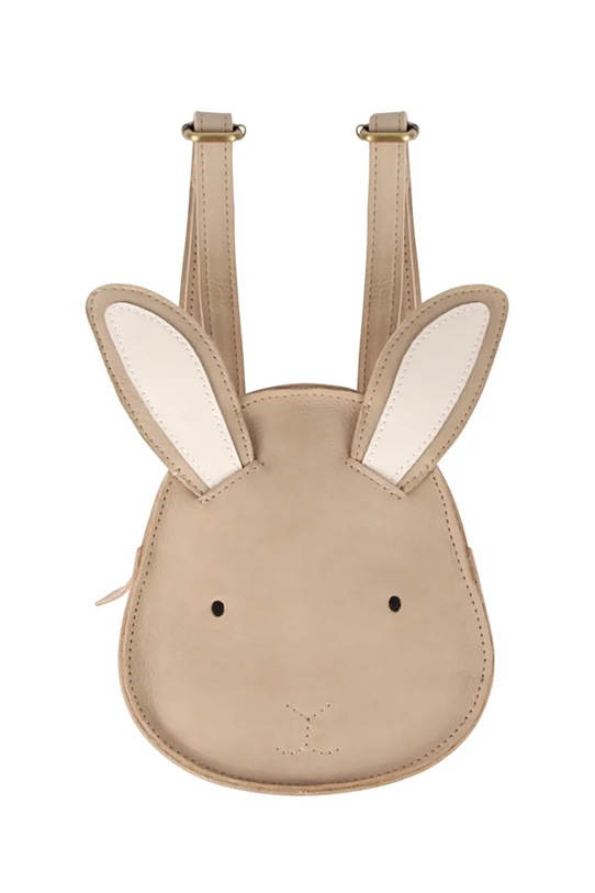 Donsje plecak skórzany dziecięcy Kapi Classic Backpack Bunny skóra licowa beżowy 5005009