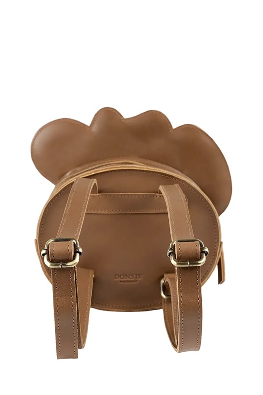 Donsje plecak skórzany dziecięcy Stanzen Backpack Cowboy Bear brązowy 5522101