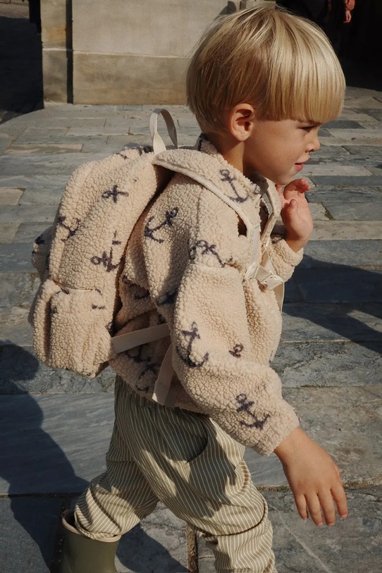 Konges Sløjd plecak dziecięcy JODY TEDDY BACKPACK GRS beżowy KS103478.9BYA