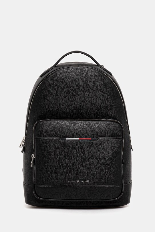 Ruksak Tommy Hilfiger jednofarebný čierna AM0AM13483