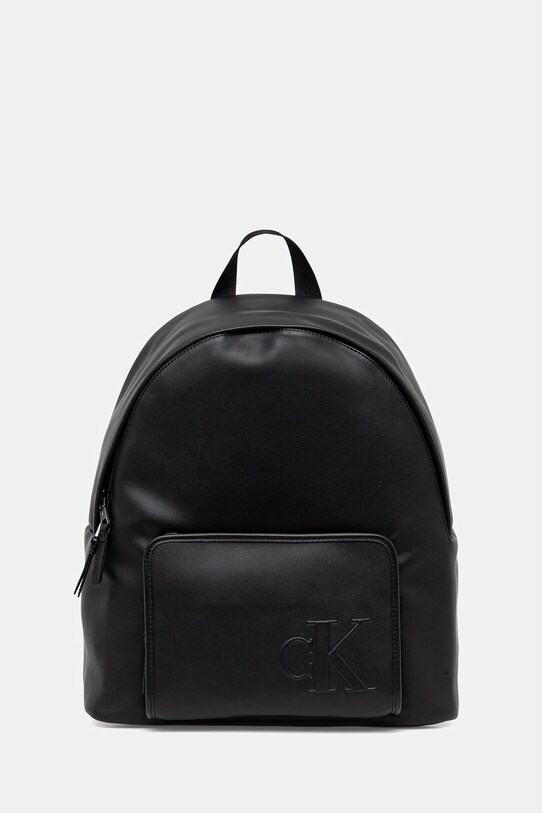 Ruksak Calvin Klein imitácia kože čierna LV04G3155G