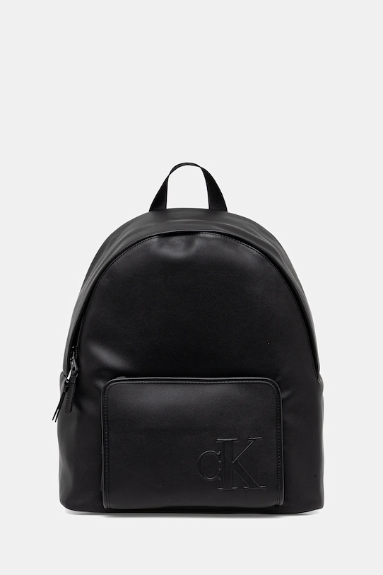 Ruksak Calvin Klein imitácia kože čierna LV04G3155G