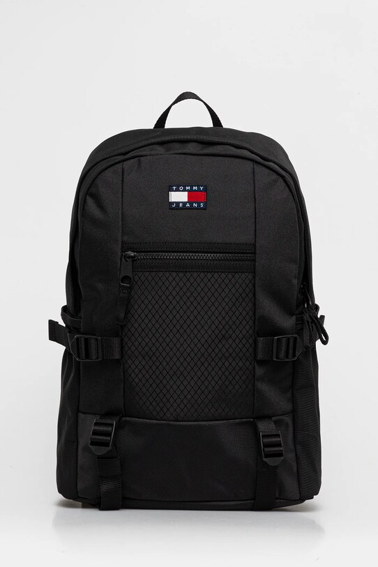 Σακίδιο πλάτης Tommy Jeans υφασμάτινο μαύρο AM0AM13402