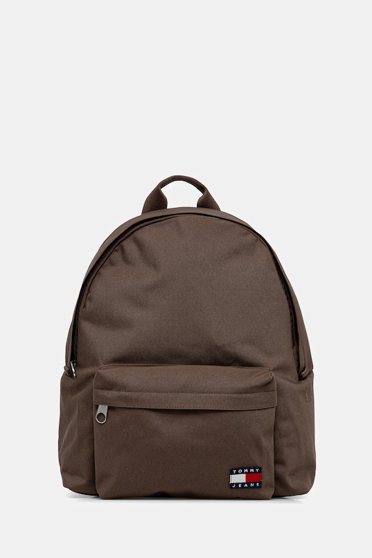 Batoh Tommy Jeans hladký hnědá AM0AM13726