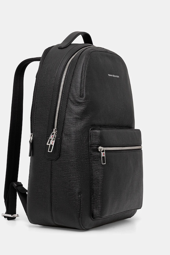 Tommy Hilfiger zaino in pelle AM0AM13641 nero AW25