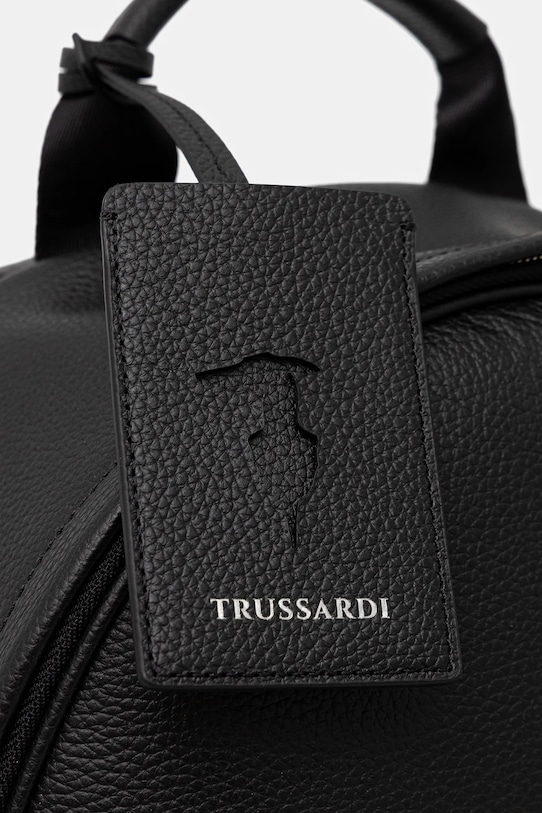 Trussardi plecak skórzany czarny Z586E005963N