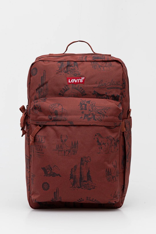 Σακίδιο πλάτης Levi's υφασμάτινο καφέ D5463