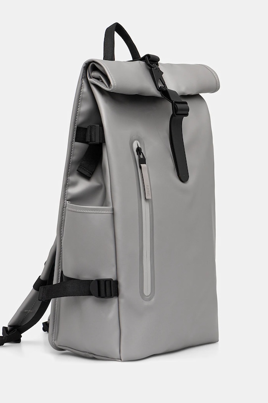 Rains plecak 14590 Rolltop Rucksack Large 14590.123 szary AW25