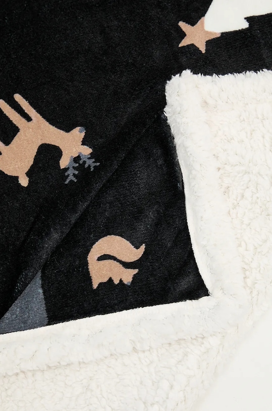Salon i sypialnia United Colors of Benetton koc 6FK82801W czarny