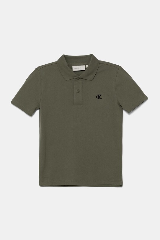 Calvin Klein Jeans polo dziecięce pozostałe zielony IB0IB02486.9BYA