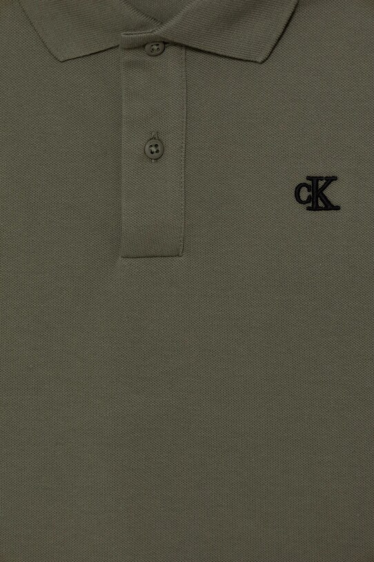 Chłopiec Calvin Klein Jeans polo dziecięce IB0IB02486.9BYA zielony