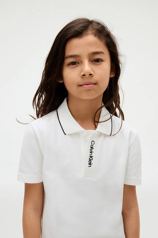 Calvin Klein Jeans polo IB0IB02542.9BYA biały