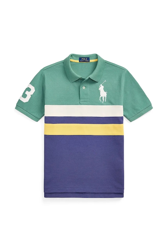 Βαμβακερό μπλουζάκι πόλο Polo Ralph Lauren βαμβάκι πράσινο 323952429002