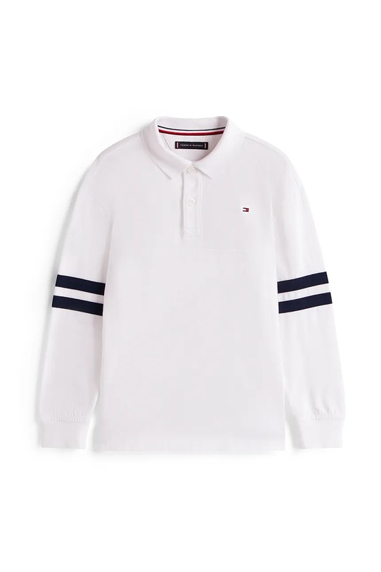Tommy Hilfiger polo bawełniane dziecięce KB0KB09712.9BYA biały AW25