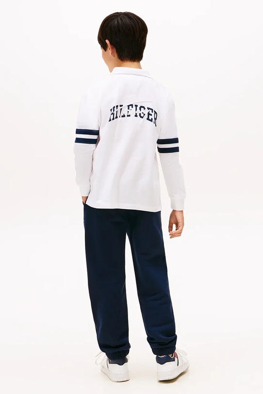Tommy Hilfiger polo bawełniane dziecięce biały KB0KB09712.9BYA