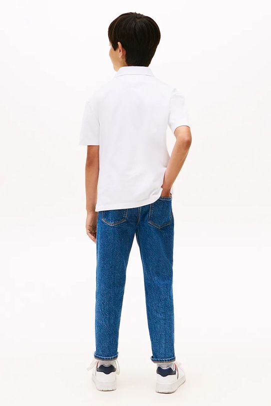 Поло Tommy Hilfiger белый KB0KB09717.9BYA