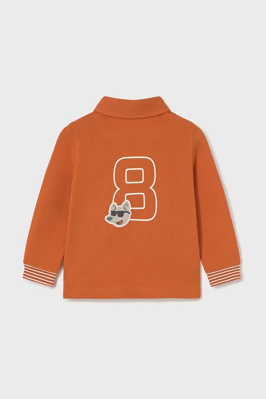 Тениска с яка Mayoral 2101.3B.Baby.9BYA оранжев AW25