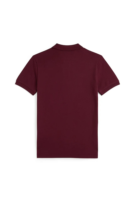Otroški bombažen polo Polo Ralph Lauren 323708857201 bordo AW25