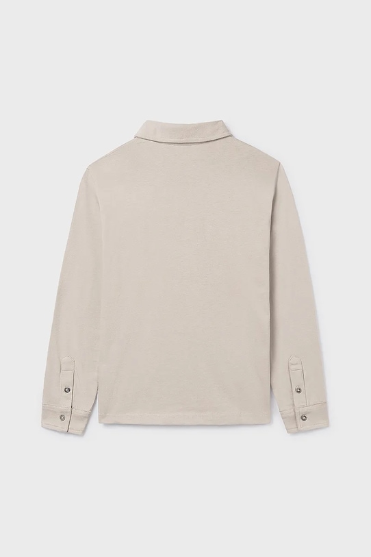 Mayoral longsleeve din bumbac pentru copii 7103.7D.Junior.9BYA bej AW25