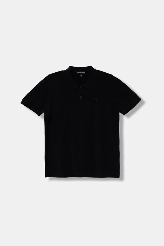 Dětské polo tričko Emporio Armani propínací námořnická modř EB000851.AF19792