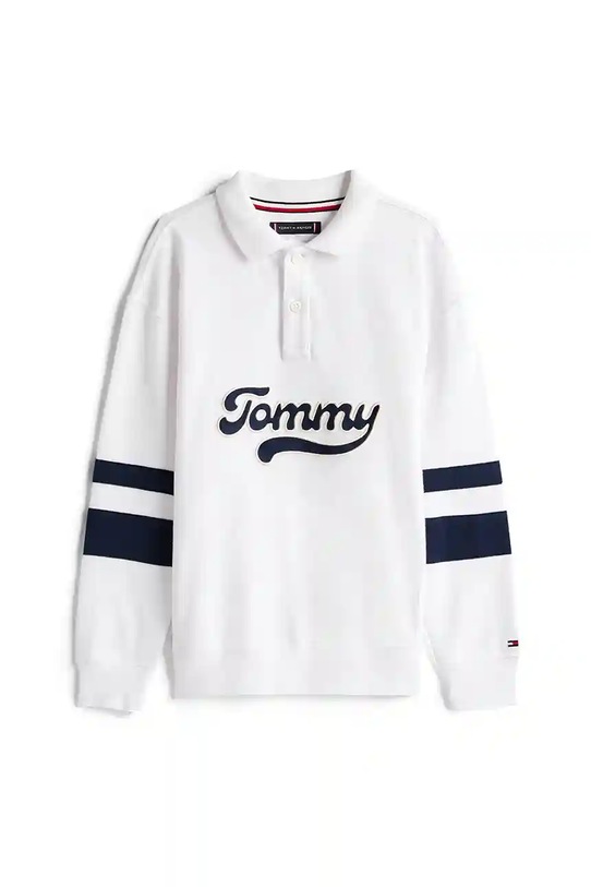 Дитяча бавовняна кофта Tommy Hilfiger KB0KB09995.9BYA білий AW25