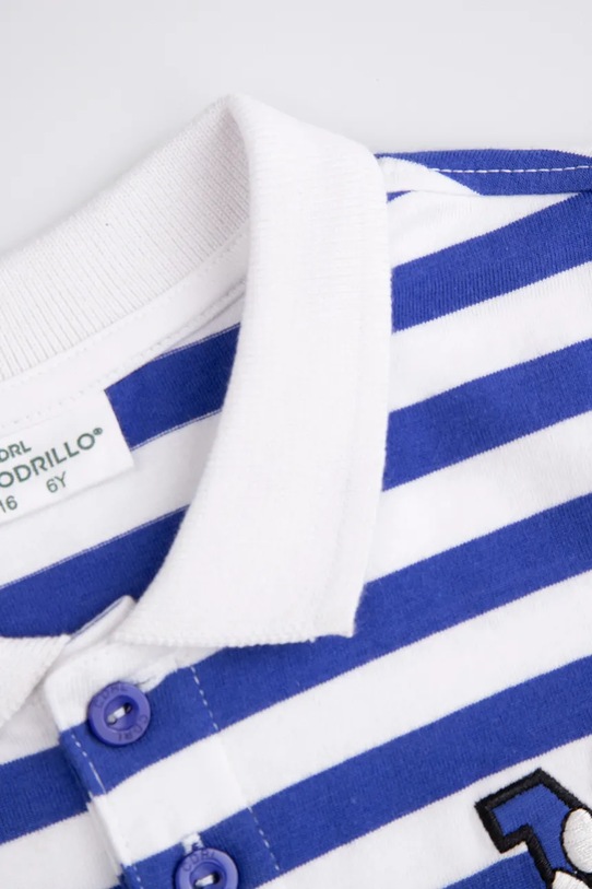 Αγορίστικα Παιδικά βαμβακερά μπλουζάκια πόλο Coccodrillo ZC5143601ABK μπλε
