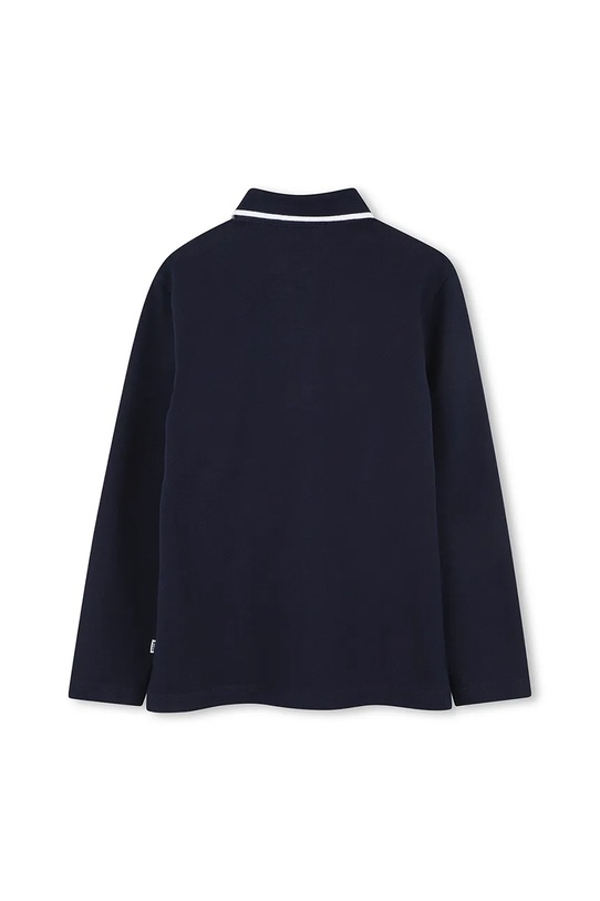 BOSS longsleeve bawełniany dziecięcy J52330.162.174 granatowy AW25