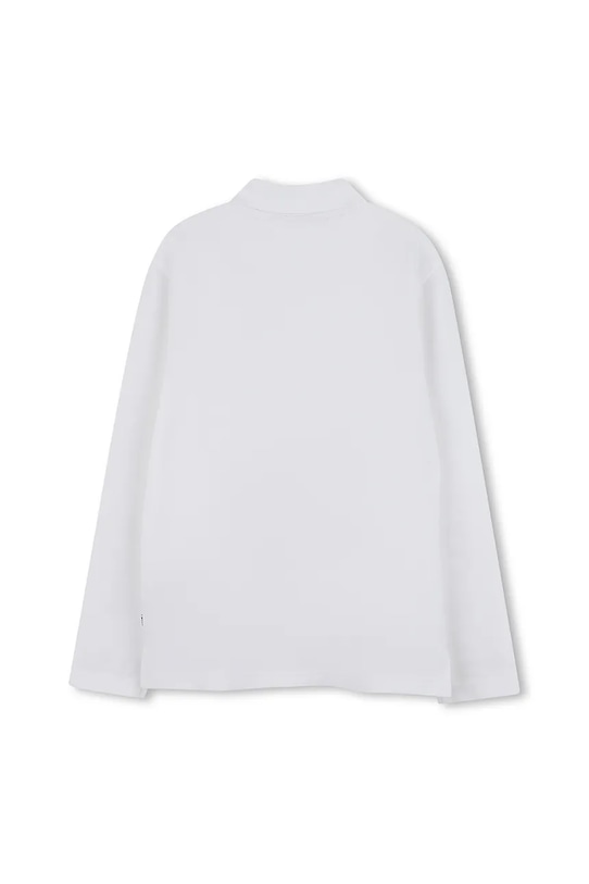 BOSS longsleeve bawełniany dziecięcy J52333.102.108 biały AW25