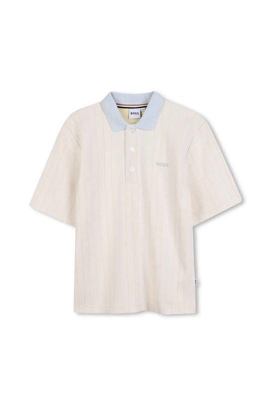 Otroški polo BOSS Z elastanom bela J52336.102.108