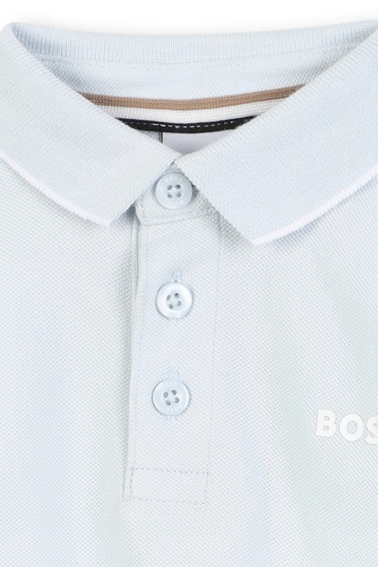 Chłopiec BOSS polo bawełniane dziecięce J52449.86.94 niebieski