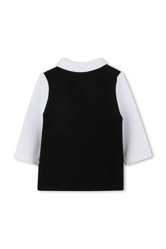 Pamučna polo majica za bebe BOSS J52456.86.94 crna AW25