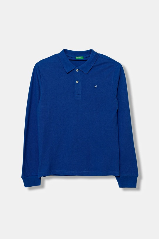 Хлопковый детский лонгслив United Colors of Benetton хлопок голубой 3089C300Z.G.Reprop.9BYA