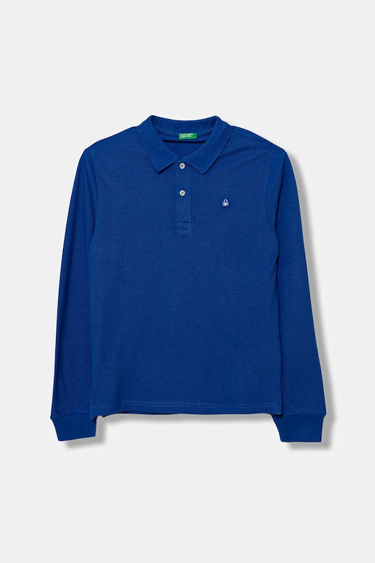 Παιδικό βαμβακερό μακρυμάνικο United Colors of Benetton βαμβάκι μπλε 3089C300Z.G.Reprop.9BYA