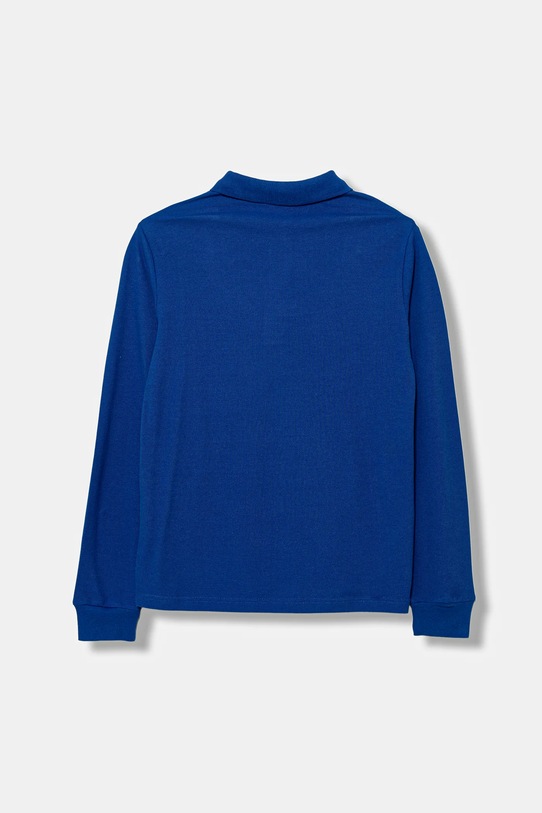 Хлопковый детский лонгслив United Colors of Benetton 3089C300Z.G.Reprop.9BYA голубой AW25