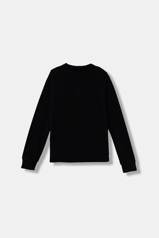United Colors of Benetton longsleeve din bumbac pentru copii 3089C300Z.G.Reprop.9BYA negru AW25