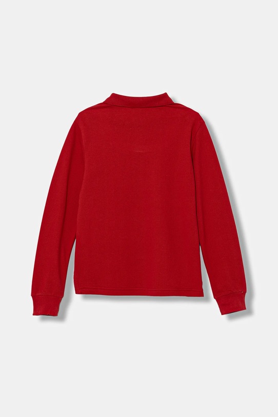 United Colors of Benetton longsleeve bawełniany dziecięcy 3089C300Z.G.Season.9BYA czerwony AW25