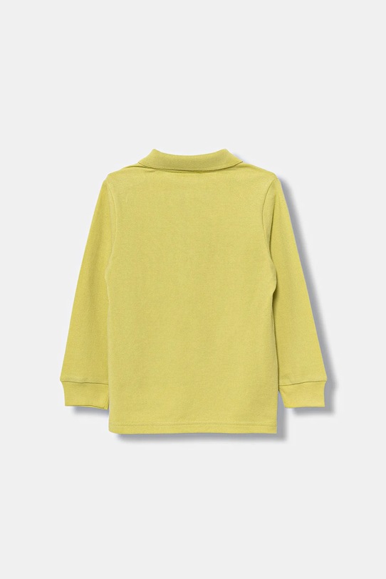 United Colors of Benetton longsleeve bawełniany dziecięcy 3089G3009.P.Season.9BYA żółty AW25