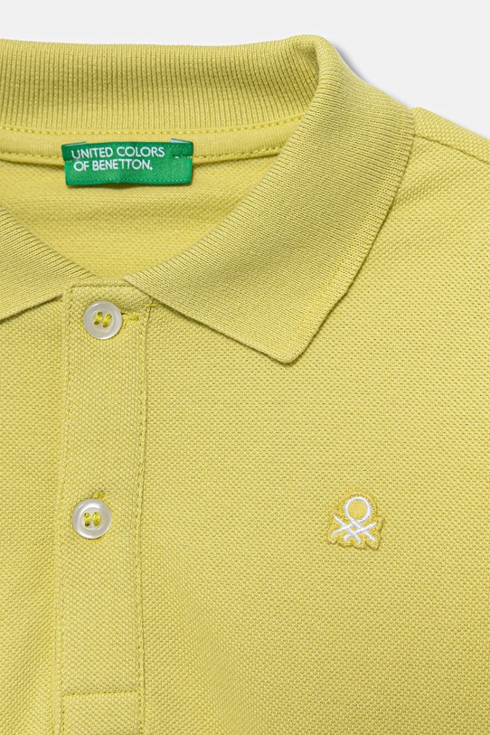 Chłopiec United Colors of Benetton longsleeve bawełniany dziecięcy 3089G3009.P.Season.9BYA żółty