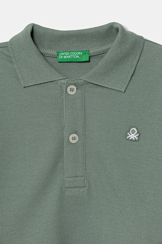 Chłopiec United Colors of Benetton longsleeve bawełniany dziecięcy 3089G3009.P.Season.9BYA zielony