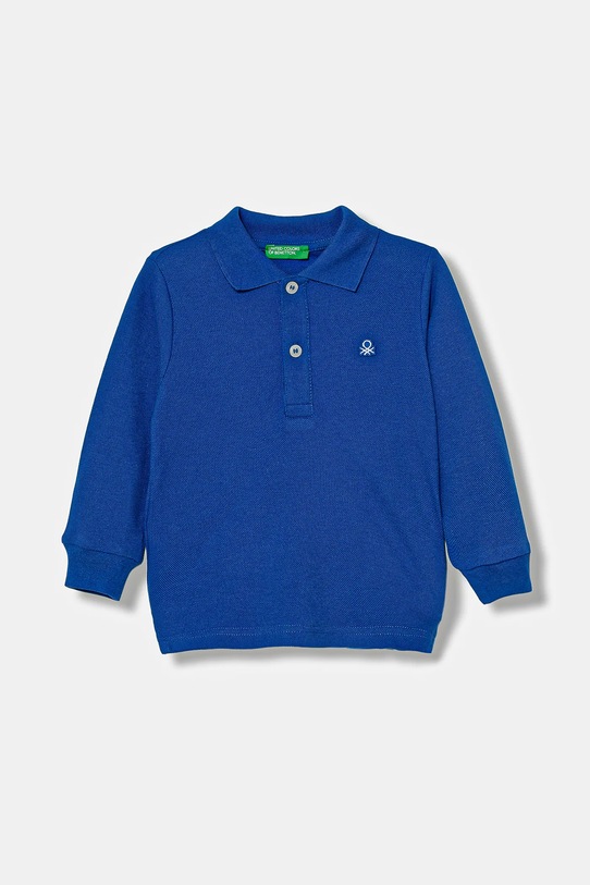 United Colors of Benetton polo bawełniane dziecięce bawełna niebieski 3089G3009.P.Reprop.9BYA