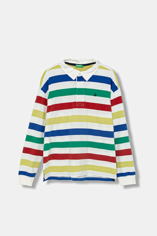 United Colors of Benetton polo bawełniane dziecięce bawełna biały 33CKC301X.G.seasonal