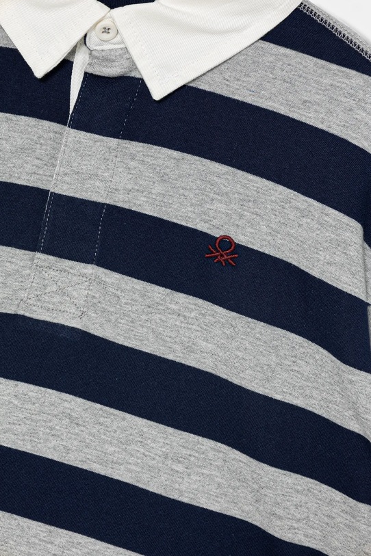 Chłopiec United Colors of Benetton polo bawełniane dziecięce 33CKC301X.G.seasonal szary