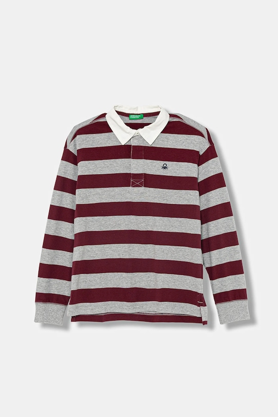 United Colors of Benetton polo bawełniane dziecięce bawełna szary 33CKC301X.G.seasonal
