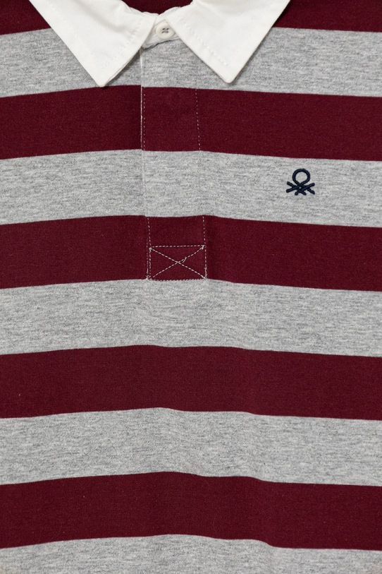 Chłopiec United Colors of Benetton polo bawełniane dziecięce 33CKC301X.G.seasonal szary