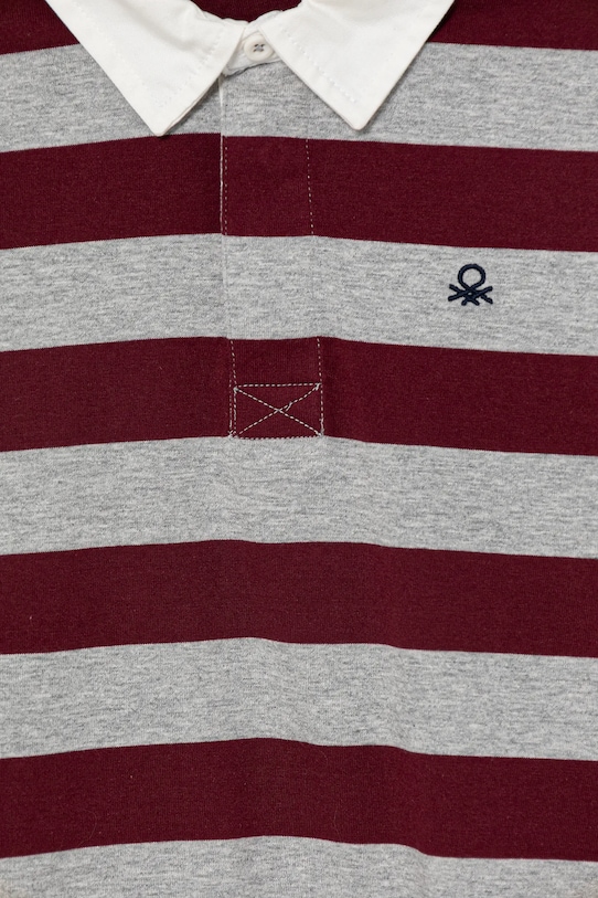 Chłopiec United Colors of Benetton polo bawełniane dziecięce 33CKC301X.G.seasonal szary