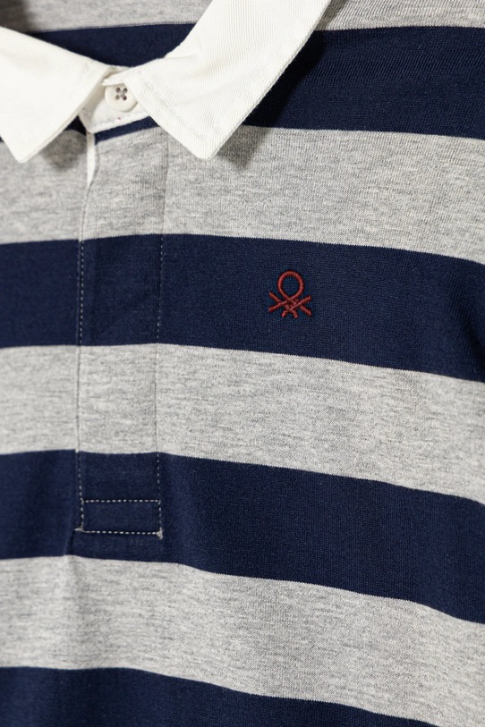 Chłopiec United Colors of Benetton polo bawełniane dziecięce 33CKG300Z.P.seasonal granatowy