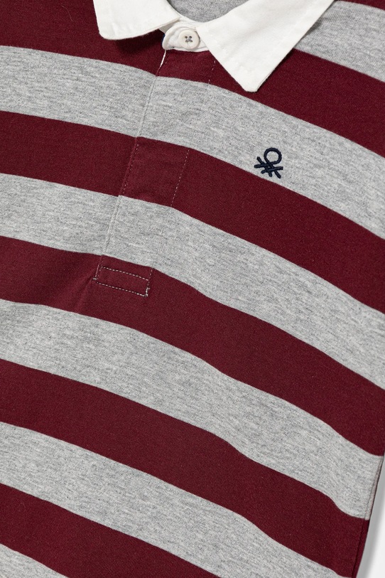 Băieți United Colors of Benetton tricouri polo din bumbac pentru copii 33CKG300Z.P.seasonal burgundia