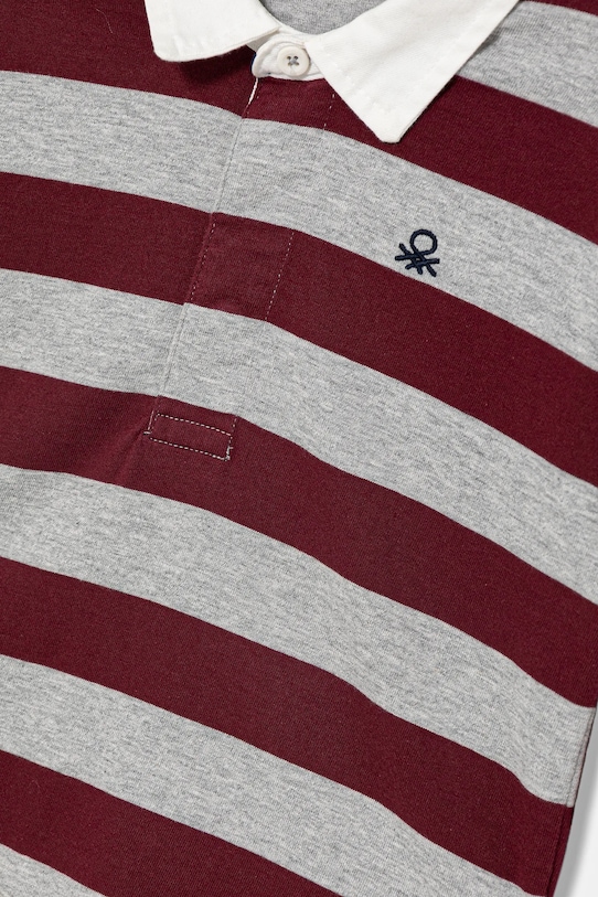 Chłopiec United Colors of Benetton polo bawełniane dziecięce 33CKG300Z.P.seasonal bordowy