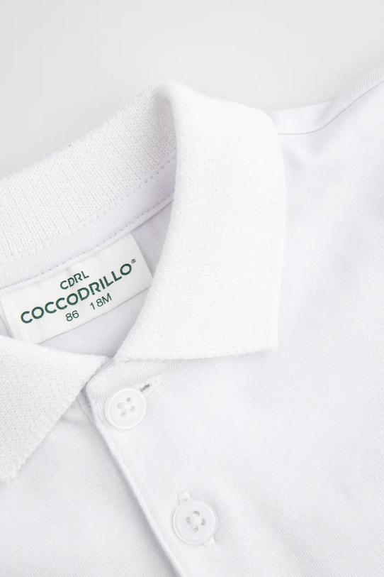 Chłopiec Coccodrillo longsleeve z bawełną niemowlęcy ZC5143502EBB biały