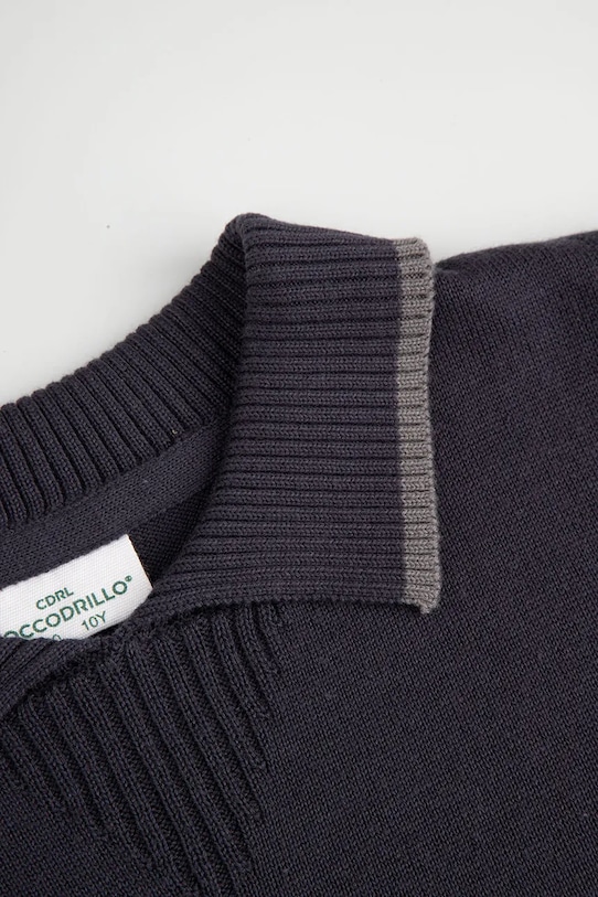 Coccodrillo t-shirt z bawełną dziecięcy granatowy ZC5172101EJB